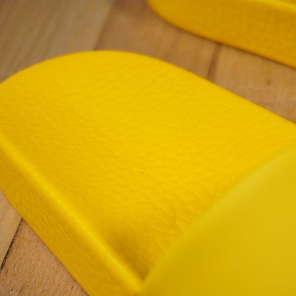 Polo Ralph Lauren Bear Slide Yellow Size 13 D PU EVA Brand New - Picture 4 of 11